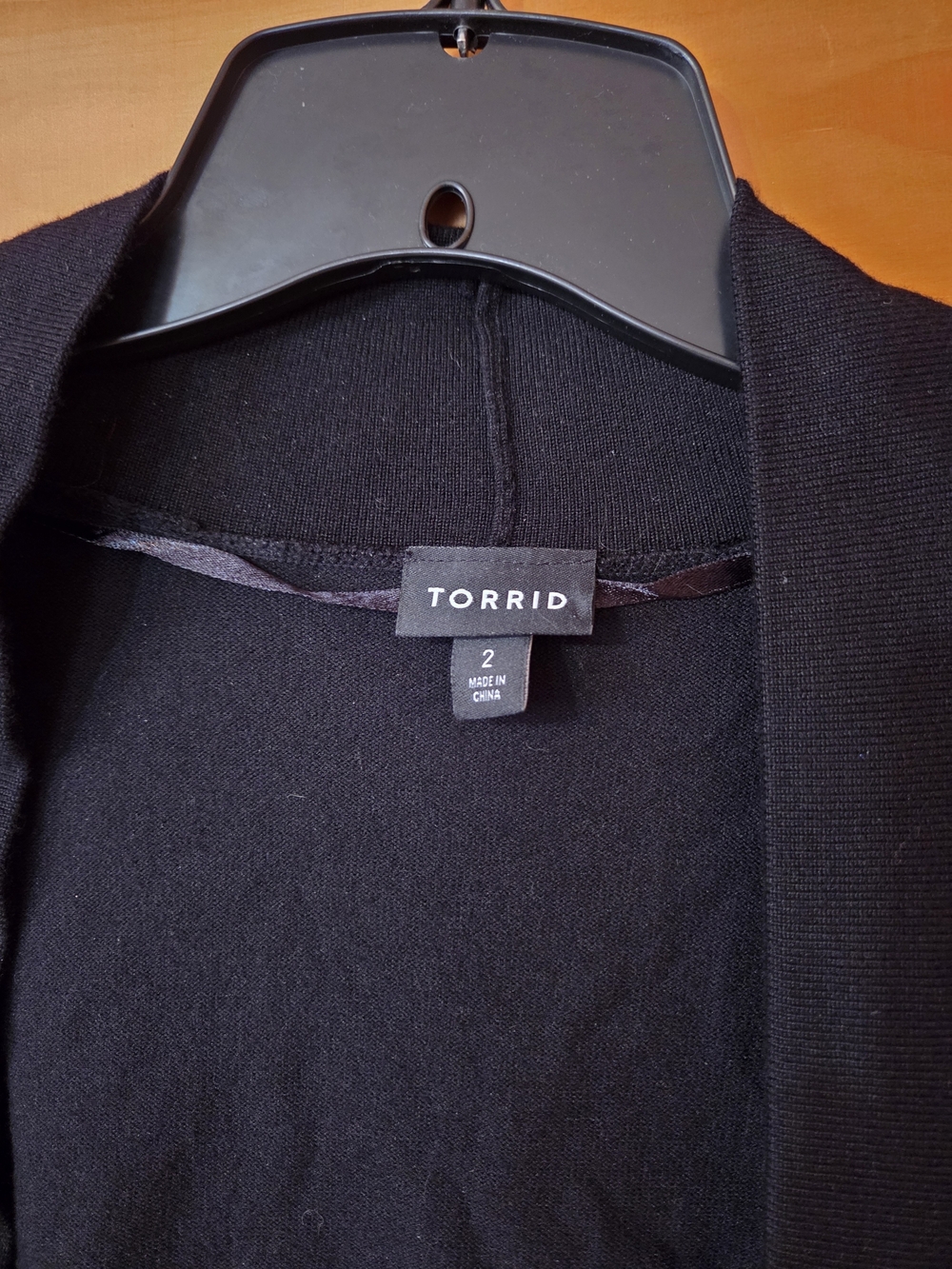 Torrid Black Cropped Open-Front Bolero - Picture 4 of 5